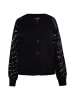 usha BLACK LABEL Damen Strick Cardigan in Schwarz