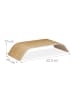 relaxdays 2 x Monitorständer in Natur - (B)52,5 x (H)10 x (T)24 cm