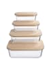 Butlers Lunchbox NATURALS 4er-Set in Durchsichtig