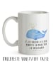 Mr. & Mrs. Panda Camping Tasse Wal Konfetti mit Spruch in Weiß