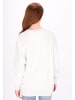 DreiMaster Damen Sweatshirt in Wollweiss Melange