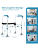 COSTWAY Aufstehhilfe Toilette in Blau