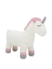 Crochetts Mini Einhorn-Kuscheltier in Hellbraun und Dunkelbraun – (B)46 x (H)36 x (T)16 cm