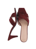 Ital-Design High-Heel Sandalette in Weinrot