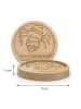 Mr. & Mrs. Panda Holz Untersetzer Spinne Agathe Kaffee mit Spruch in Transparent