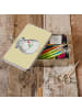 Mr. & Mrs. Panda Geschenkbox Chinchilla Blume ohne Spruch in Gelb Pastell