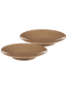 Ritzenhoff & Breker 2er Set Servierplatten Sahara ø 31 cm in Hellbraun