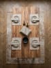 KADIMA DESIGN Esszimmertisch 120x60x76 cm Massivholz / Metall Esstisch