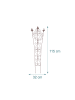 relaxdays 2 x Rankgitter in Braun - (B)32 x (H)115 cm