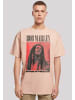 F4NT4STIC Heavy Oversize T-Shirt Bob Marley Songs Of Freedom Reggae Music in amber