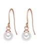 Glanzstücke München Ohrhänger Sterling Silber Süßwasser-Zuchtperle in roségold