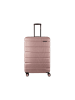 Franky 75er Spinner Dehnfalte ABS13 Hartschalenkoffer mit TSA-Schloss in shiny rose II