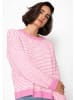 SASSYCLASSY Gestreifter Pullover in Rosa
