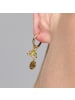 Luxenter Ohrringe aus 925er Sterlingsilber und Kristall mit 18k Gelbgold-Finish