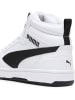 Puma Kinder Sneaker "Rebound V6 Mid Jr" in Weiß