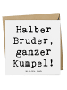 Mr. & Mrs. Panda Einladungskarte Spruch Halbbruder Kumpel mit Sp... in Weiß