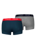 Puma Boxershort 2er Pack in Blau/Grau