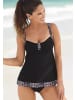 LASCANA Tankini in schwarz-bunt