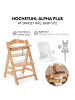 Hauck Hochstuhl Alpha Plus - im Sparset in brown,white