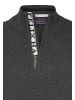Felix Hardy Halber Reißverschluss Baumwollpullover in Anthrazit