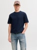 Jack & Jones Gestricktes T-Shirt in Sky Captain