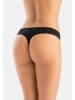 Teyli Klassischer Bamboo-Tanga Brazistri in schwarz