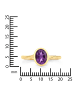 Rafaela Donata Ring aus Sterling Silber mit Amethyst in gelbgold