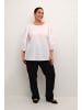 KAFFE curve Langarm-Bluse KCelina in Optical White