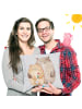 Mr. & Mrs. Panda 40 x 40 Kissen Bären Liebe ohne Spruch in Grau Pastell