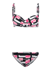 Kangaroos Bügel-Bikini in schwarz-rosa