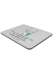 Mr. & Mrs. Panda Mouse Pad Softwareentwickler Held mit Spruch in Grau Pastell