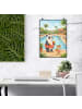 Mr. & Mrs. Panda Bild Panda Schwimmbad Pommes Design ohne Spruch in Weiß