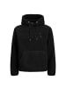 Jack and Jones Flare Teddy Sweat Hood in Schwarz