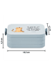 Mr. & Mrs. Panda MEPAL Bentobox Einhorn Katze Motiv mit Spruch in Blau Pastell