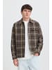 BLEND Langarmshirt Knopfleiste Karomuster Modisch in Braun