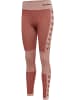 Hummel Hummel Leggings Hmlclea Yoga Damen Atmungsaktiv Schnelltrocknend Nahtlosen in WITHERED ROSE/ROSE TAN MELANGE
