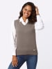WITT WEIDEN Pullunder in taupe-meliert