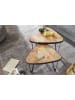 KADIMA DESIGN Design Couchtisch 2er Set Mango / Massivholz Satztisch