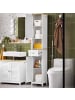 SoBuy Badezimmerschrank in Mattweiß - (W) 29 x (H) 170 x (L) 32 cm