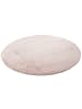 Pergamon Hochflor-Teppich Aloha Rund in rosa
