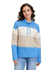 BETTY & CO Strickpullover mit Color Blocking in Blau/Beige