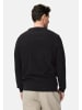 Camel Active Strickpullover aus reiner Baumwolle in Schwarz