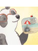 Mr. & Mrs. Panda Untersetzer Seeigel Design mit Spruch in Weiß