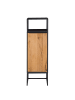 home24 home24 Schrank aus Holzwerkstoff und Metall in Eiche / Anthrazit - 40 x 50 x 165 cm in Eiche / Anthrazit