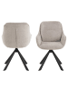 ebuy24 Esszimmerstuhl Carrie Braun 2er Set