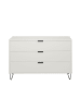 58 aufm Kessel KOMMODE Erna 119x45x82 Kreidegrau matt Lack