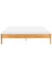 Beliani Doppelbett VEYRAC in Braun - (W) 188 x (H) 38 x (L) 211 cm