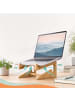 relaxdays Laptop-Ständer in Natur - (B)21 x (H)11,5 x (T)21 cm