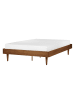 Beliani Doppelbett TOUCY in Braun - (W) 145 x (H) 38 x (L) 204 cm