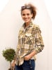 WITT WEIDEN Flanell-Bluse in ocker-elfenbein-kariert